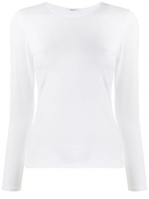 Camiseta de manga larga ajustada manga larga Filippa K blanco