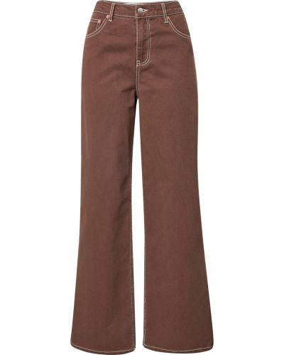 Найлонови широки панталони тип „марлен“ Neon & Nylon бяло