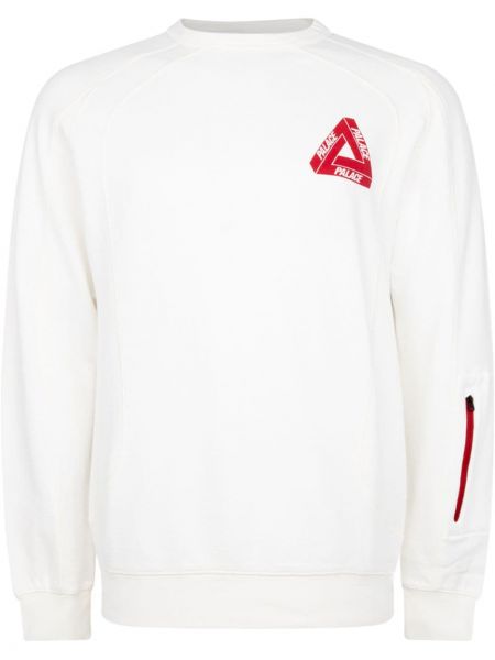 Rund hals sweatshirt Palace hvit