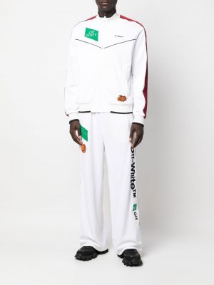 Siuvinėtos sportinės kelnes Off-white balta