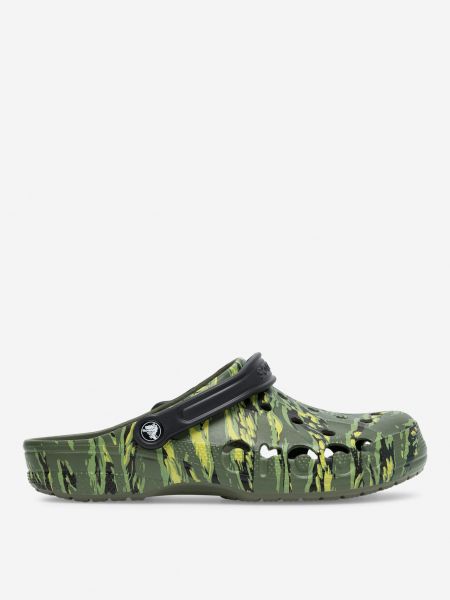 Pantofle s potiskem Crocs zelené