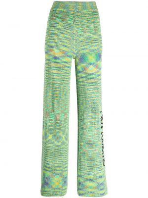 Плетени панталон Aries зелено