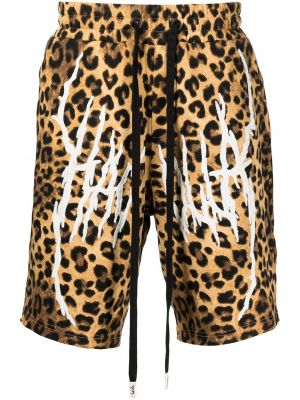 Bermuda kratke hlače s potiskom z leopardjim vzorcem Haculla