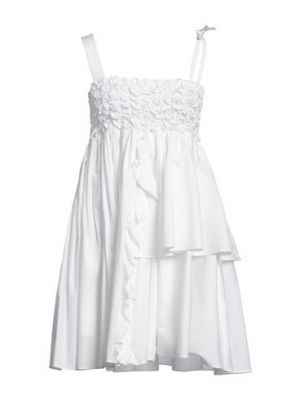 Mini vestido de algodón Vivetta blanco