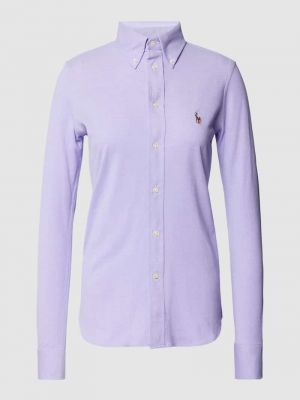 Koszula na guziki puchowa Polo Ralph Lauren fioletowa