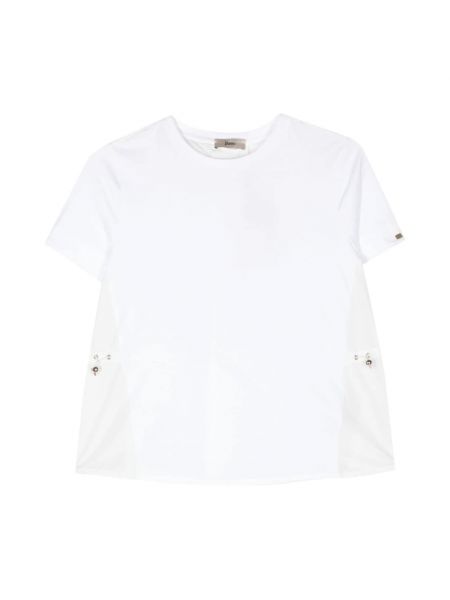 Nylonowa koszulka bawełniana Herno biała