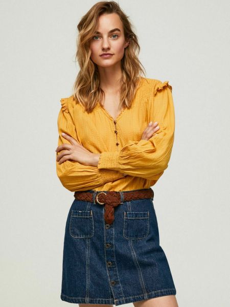 Bluzka Pepe Jeans żółta