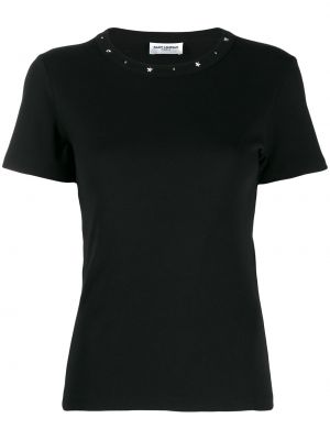 Camiseta manga corta Saint Laurent negro