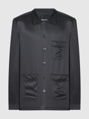 Шовкова сорочка Tom Ford чорна