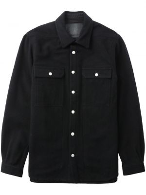 Μάλλινο πουκάμισο Rick Owens Drkshdw μαύρο