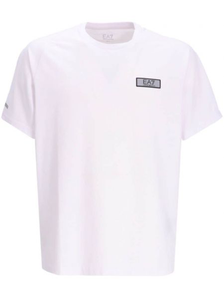 T-shirt col rond Ea7 Emporio Armani blanc