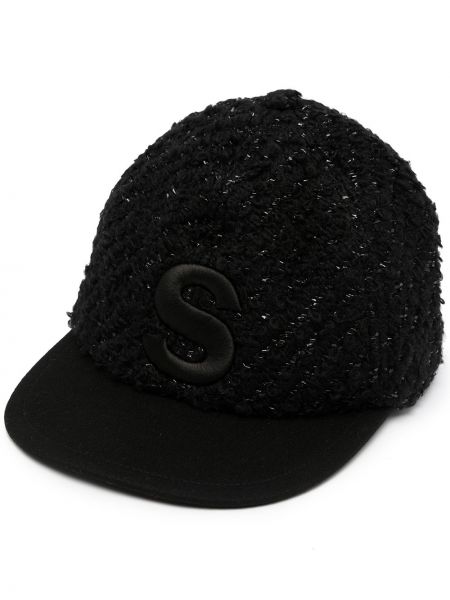 Sombrero con bordado Sacai negro
