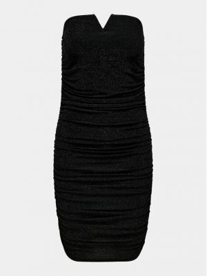 Коктейлна рокля slim Only черно