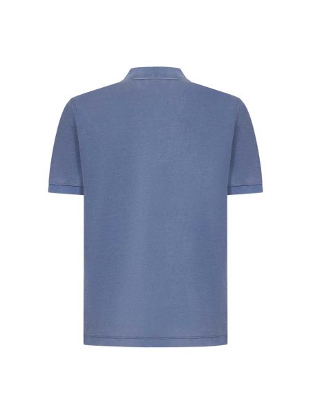 Koszula bawełniana Lacoste niebieska