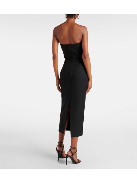 Midi elbise Roland Mouret siyah