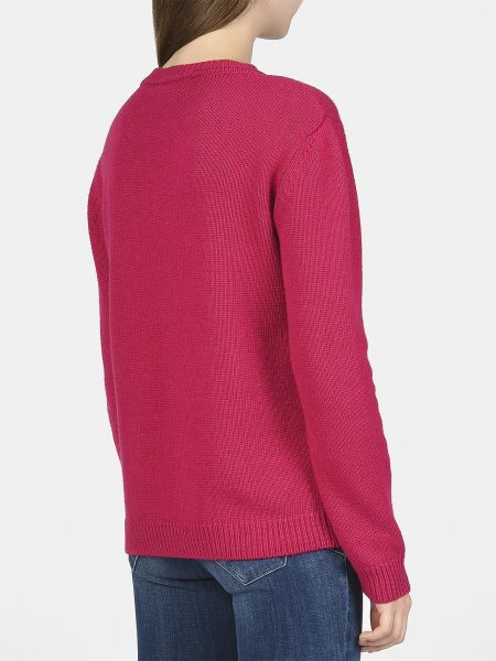 Рожевий кашеміровий вовняний светр Mangano