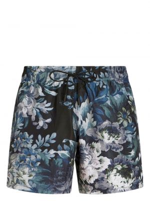 Kratke hlače s cvjetnim printom s printom Etro plava