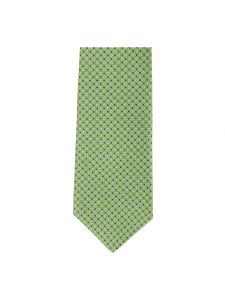 Gepunktete krawatte Kiton grün
