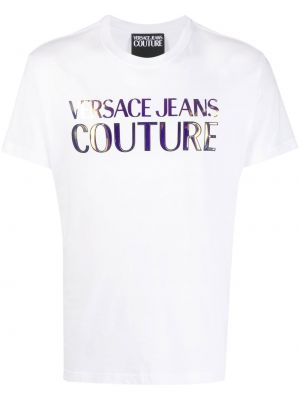Mustriline t-särk Versace Jeans Couture valge