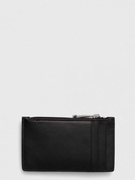 Кожаный кошелек Calvin Klein черный