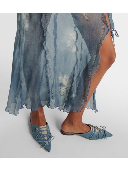 Spitzen schnür pantolette Acne Studios blau