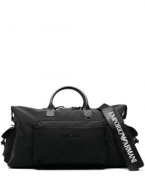 Τσάντα με φερμουάρ Emporio Armani μαύρο