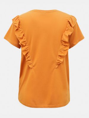 Тениска с волани Jdy оранжево
