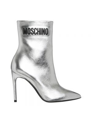 Chaussures de ville à talons Moschino gris