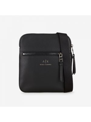 Черная сумка через плечо без каблука Armani Exchange