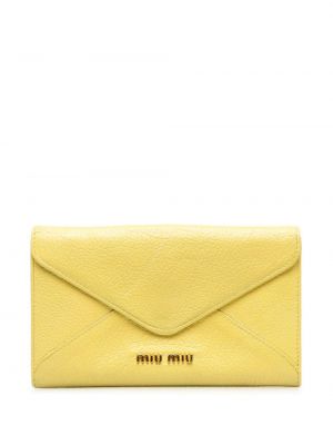 Portefeuille Miu Miu Pre-owned jaune