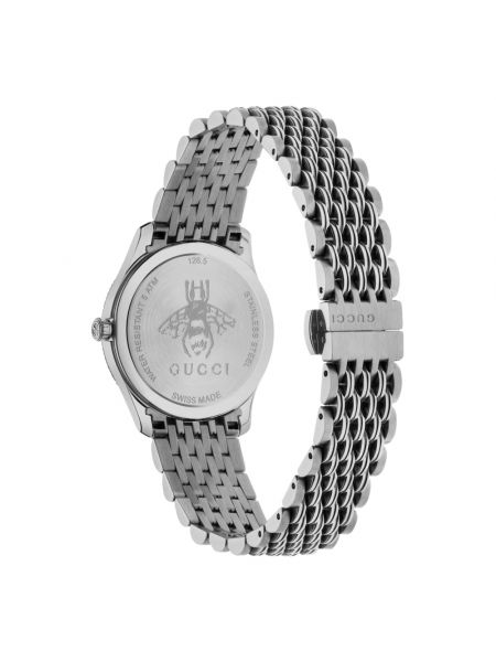 Zegarek slim fit Gucci srebrny