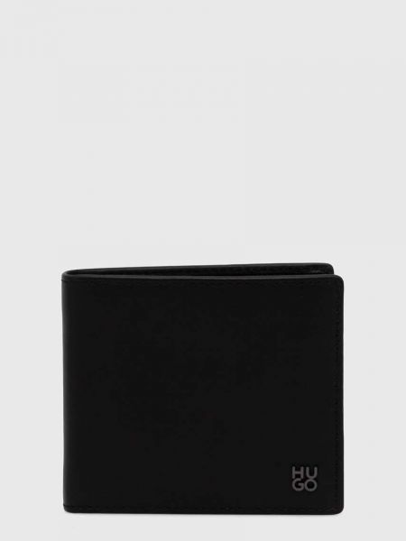Usnjena denarnica Hugo črna