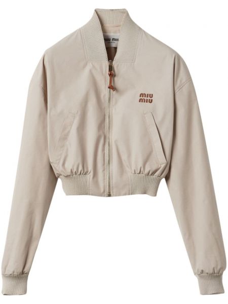 Veste longue Miu Miu beige