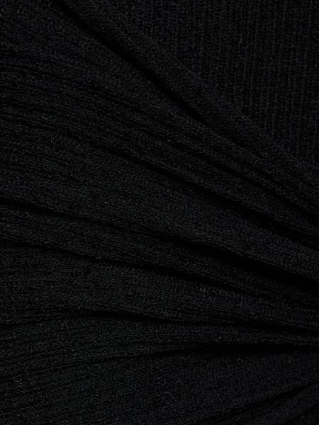 Viskózové mini šaty Aya Muse černé