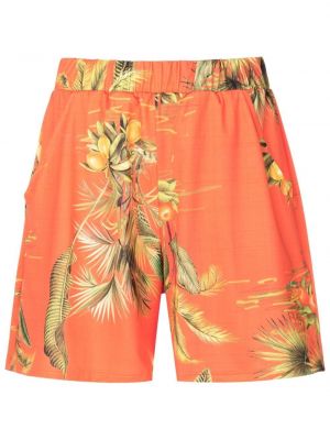 Kratke hlače s cvetličnim vzorcem s potiskom Lygia & Nanny oranžna
