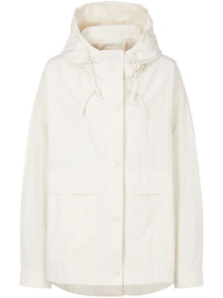 Duga jakna s kapuljačom Studio Tomboy bijela