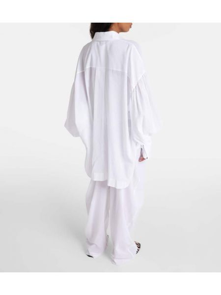Camicia di cotone oversize The Attico bianco