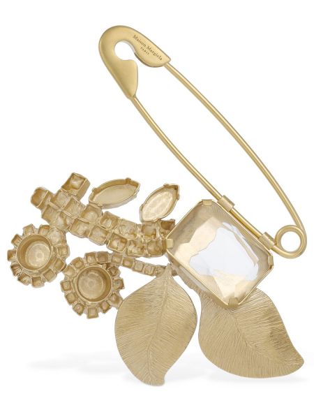 Blomstret broche Maison Margiela guld