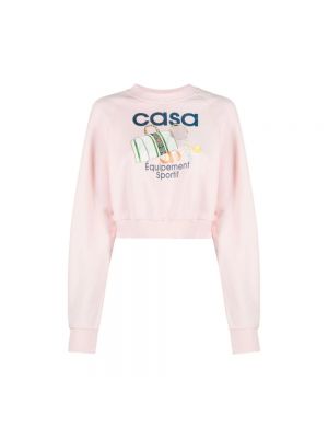 Sweatshirt aus baumwoll Casablanca pink