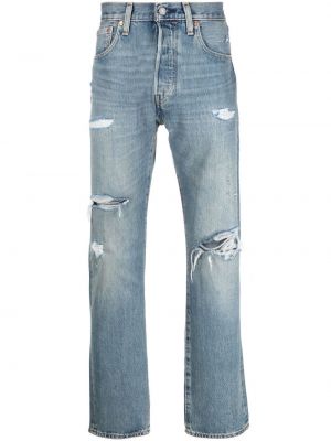 Rippet jeans med normal passform Levi's blå