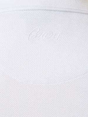 Džersis medvilninis polo marškinėliai Brioni balta