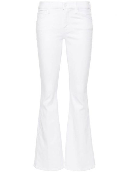 Jeans bootcut Mother blanc