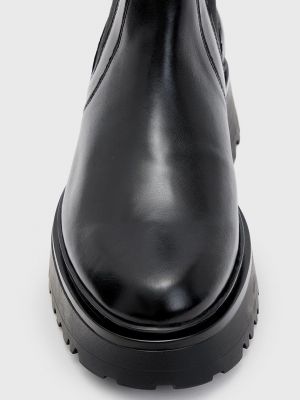 Черные кожаные ботинки на платформе Allsaints