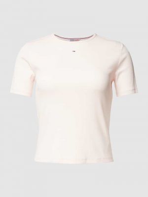 Koszulka Tommy Jeans Curve różowa