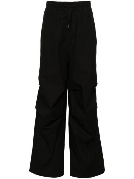 Παντελόνι με ίσιο πόδι Jil Sander μαύρο