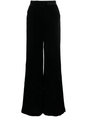 Pantaloni de catifea Alberta Ferretti negru