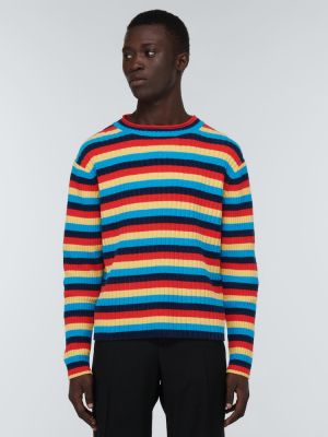 Вълнен пуловер на райета Wales Bonner