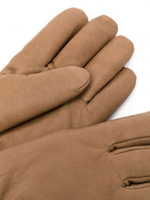 Rękawiczki skórzane Carhartt Wip brązowe
