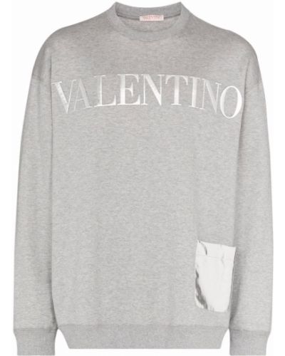 Rund hals sweatshirt Valentino grå