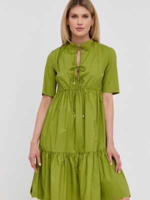 Бавовняне плаття міні Patrizia Pepe, зелене